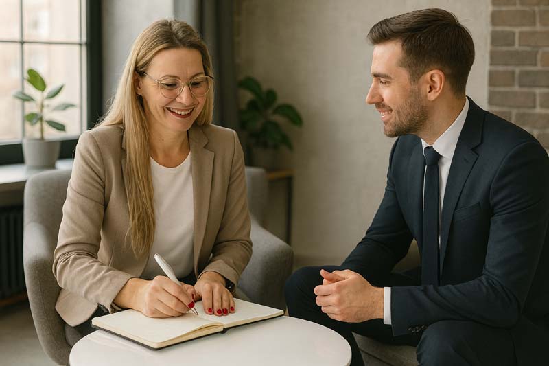 Anke Andresen beim 1 zu 1 Führungskräfte Coaching